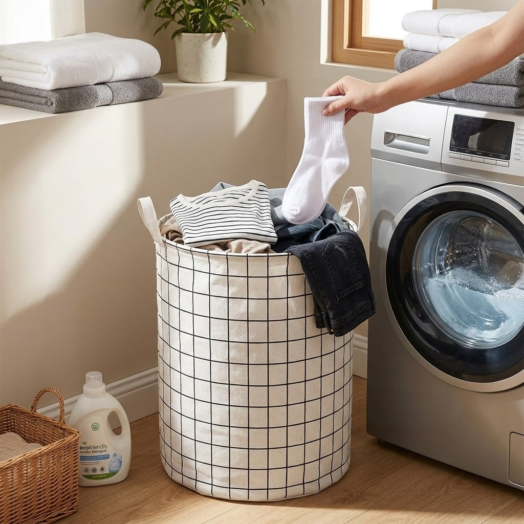 Minimalist Foldable Laundry Basket