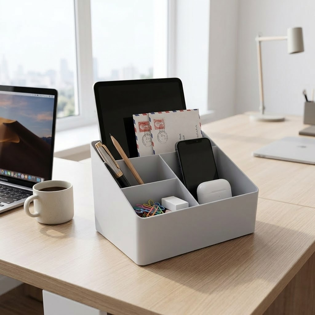 Multi-Compartment Desktop Organizer
