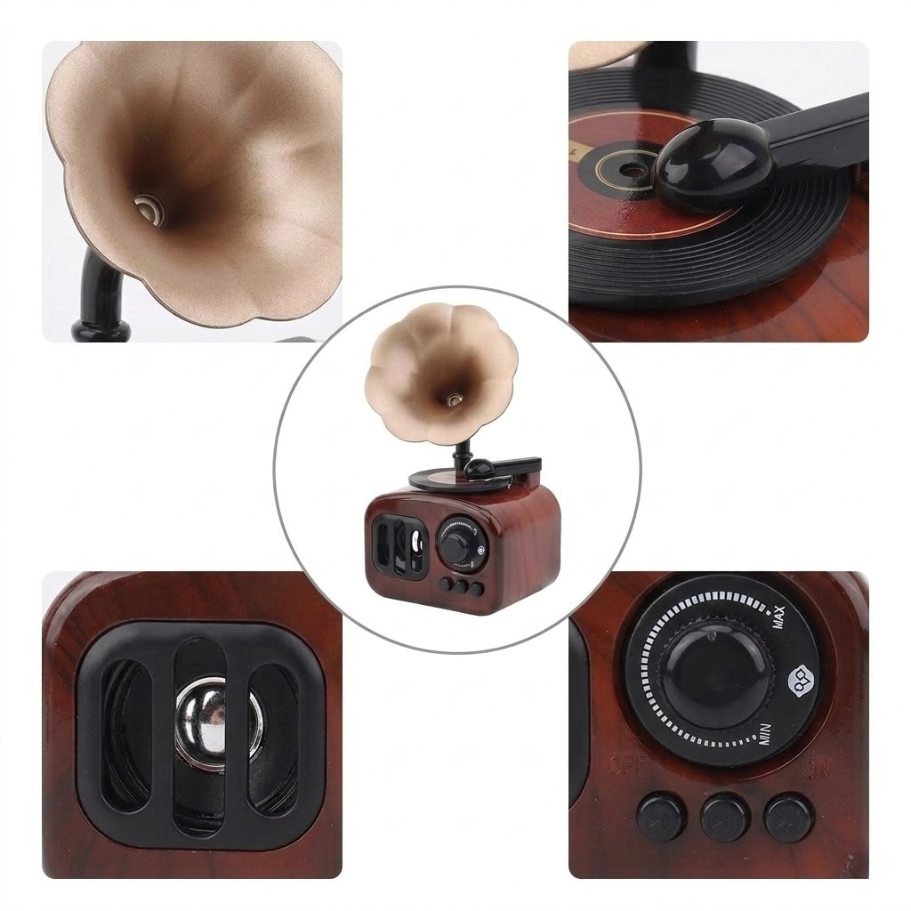 Vintage Phonograph Music Box