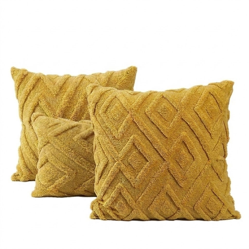 Nordic Geometric Plush Pillowcase