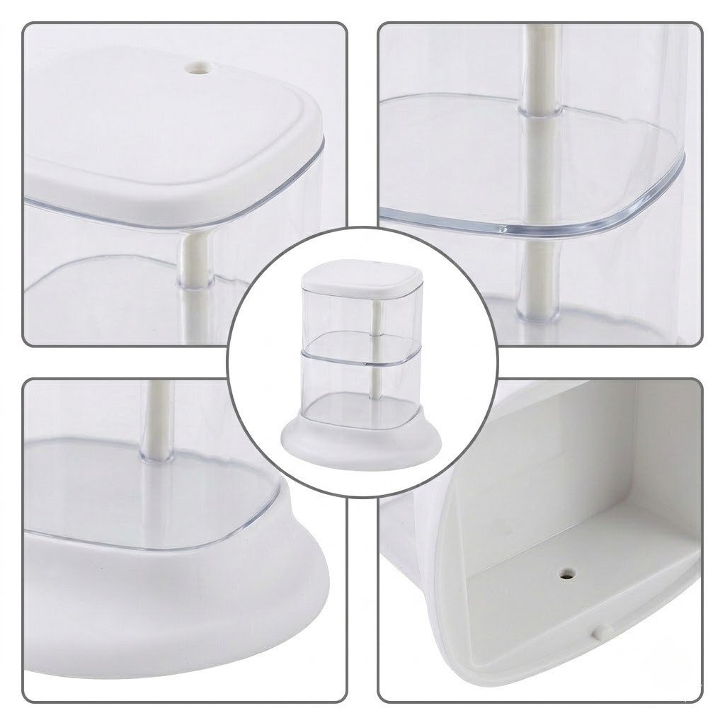 Rotating Transparent Cosmetic Organize