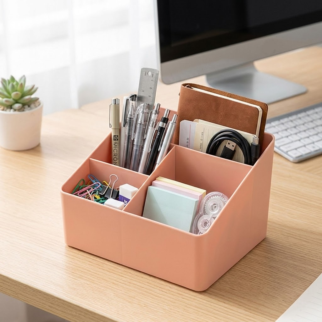 Multi-Compartment Desktop Organizer